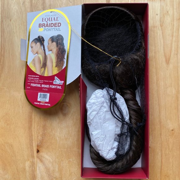 #90 MODEL MODEL FISHTAIL DRAWSTRING PONYTAIL - Picture 2 of 6